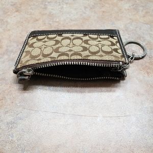 Coach coin/card holder with keyring